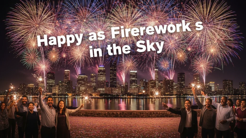 Happy as Fireworks in the Sky