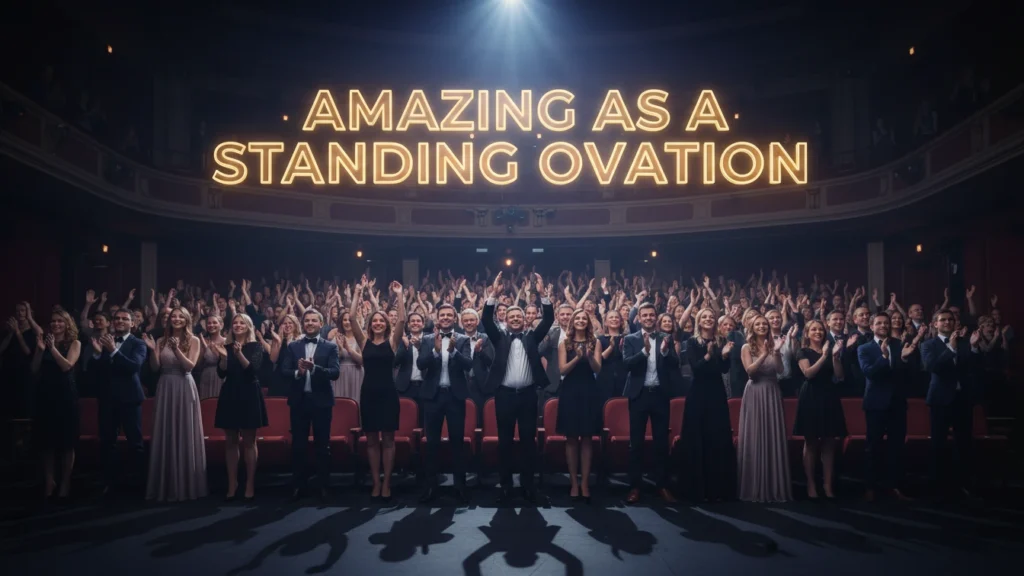 Amazing as a standing ovation