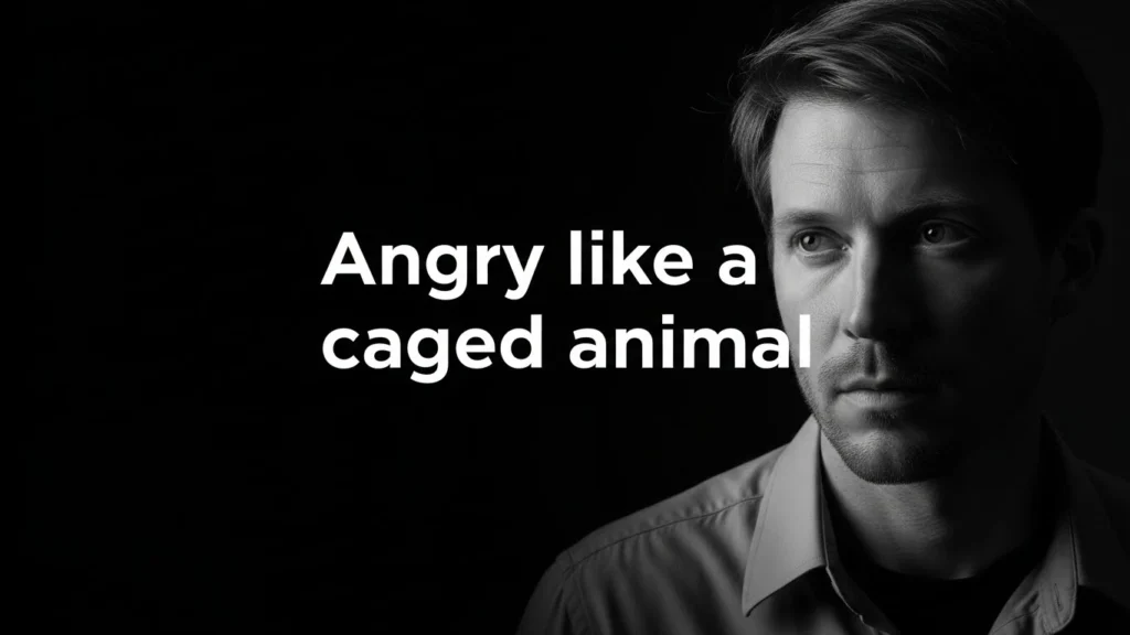 Angry like a caged animal
