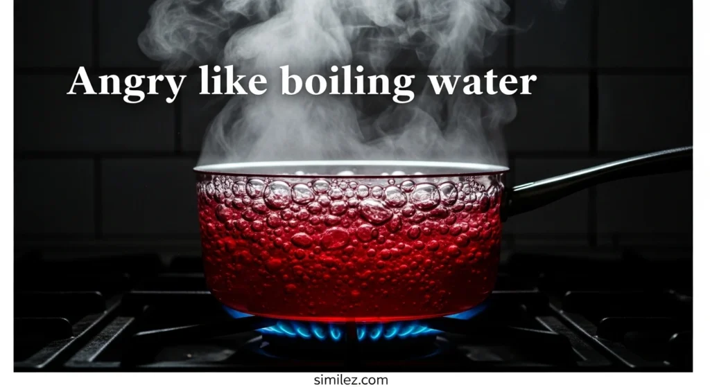 Angry like boiling water