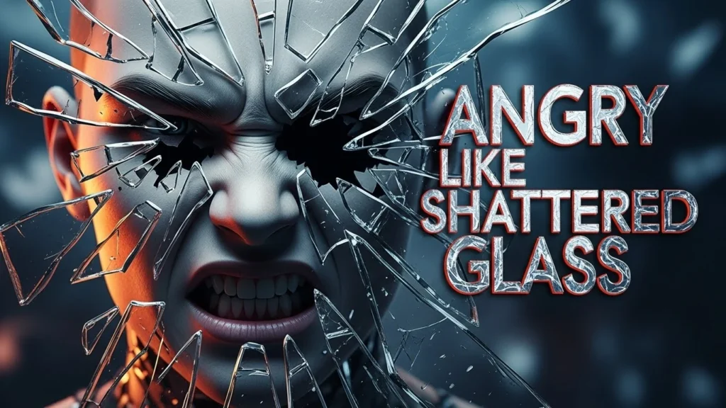Angry like shattered glass