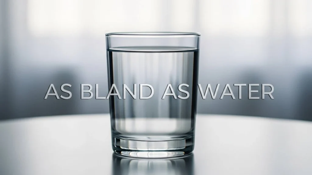 As Bland as Water