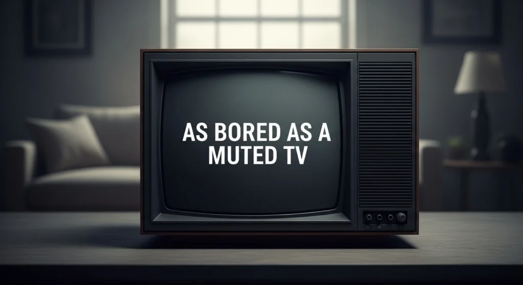 As Bored as a Muted TV