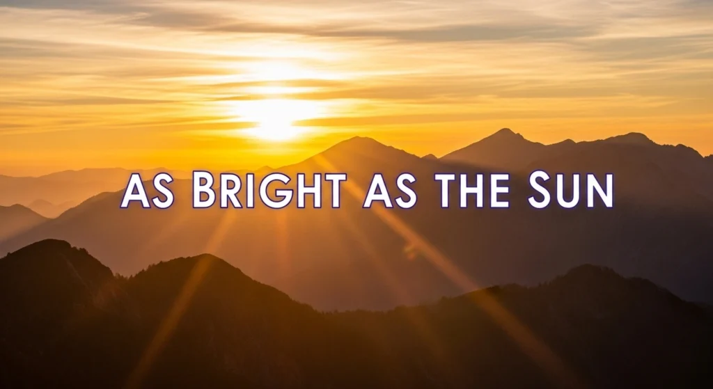 As Bright as the Sun