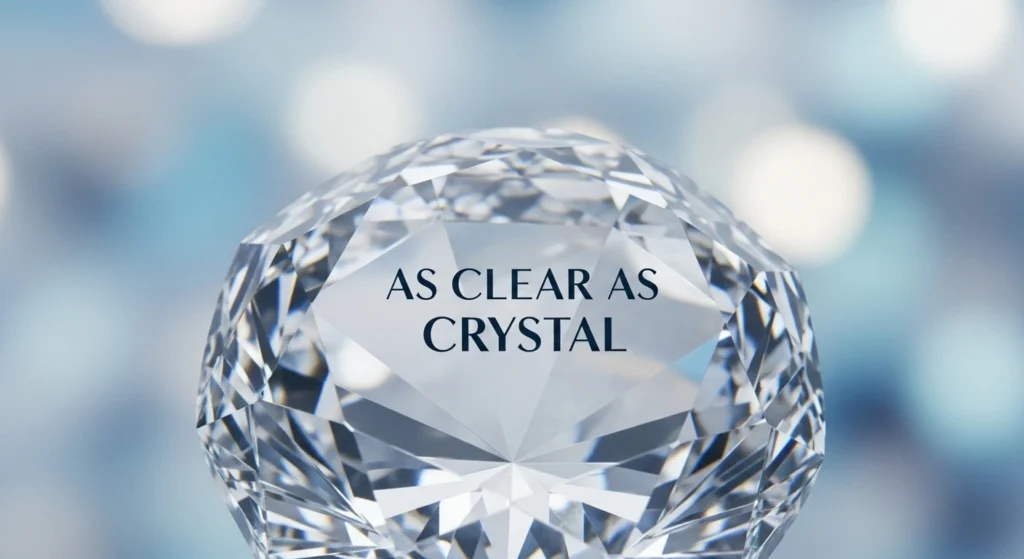 As Clear as Crystal