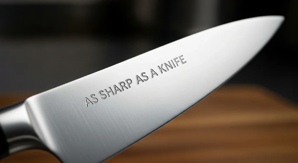 As Sharp as a Knife
