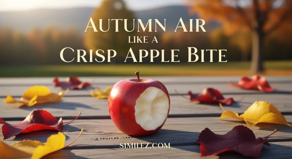 Autumn Air Like a Crisp Apple Bite