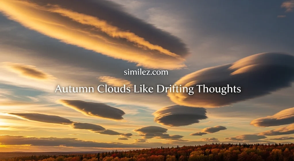 Autumn Clouds Like Drifting Thoughts