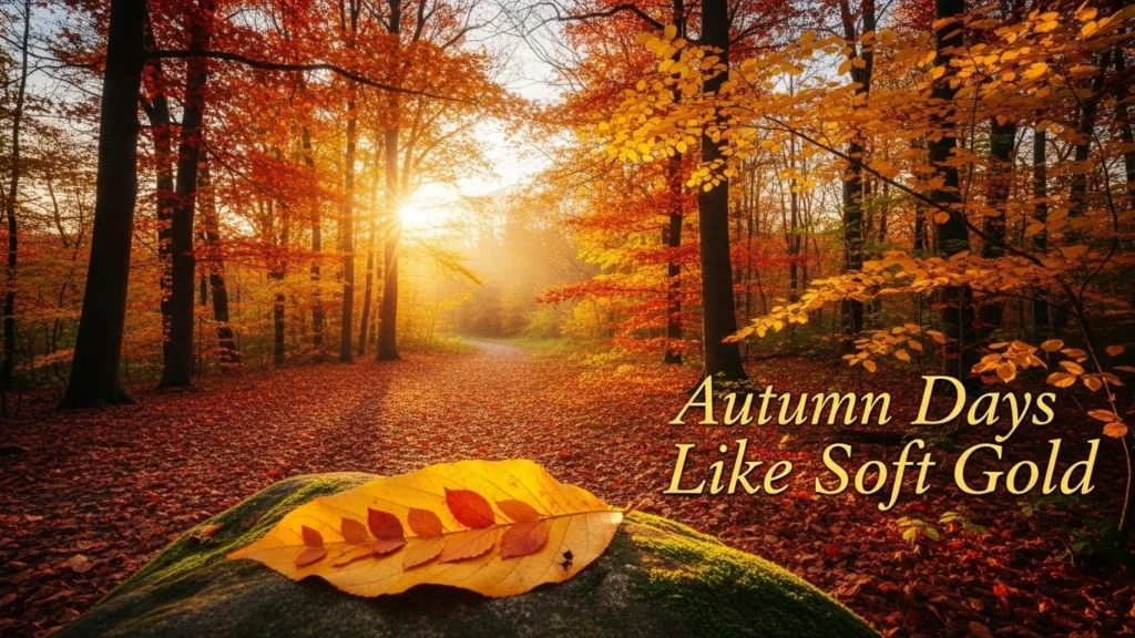 Autumn Days Like Soft Gold