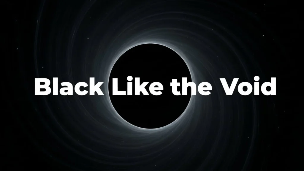 Black Like the Void