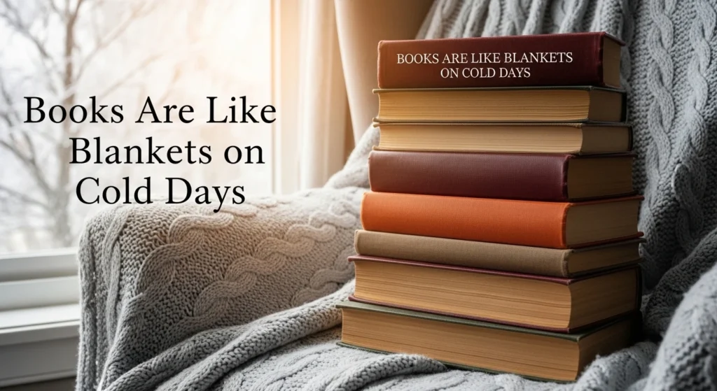 Books Are Like Blankets on Cold Days