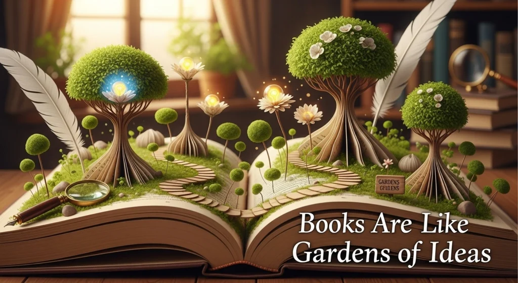 Books Are Like Gardens of Ideas