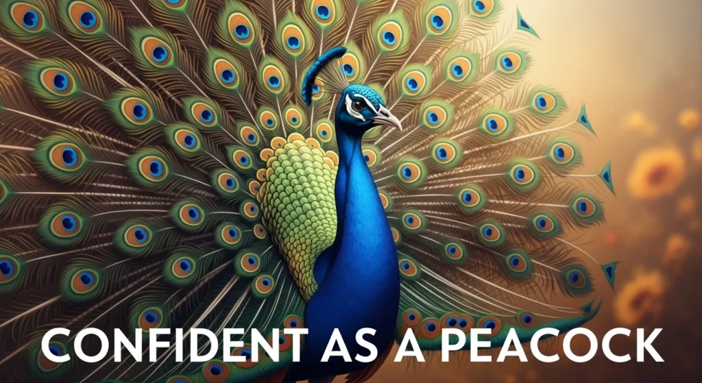 Confident as a Peacock
