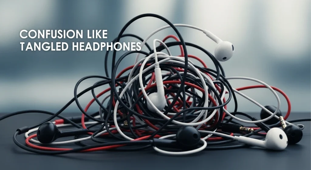 Confusion Like Tangled Headphones