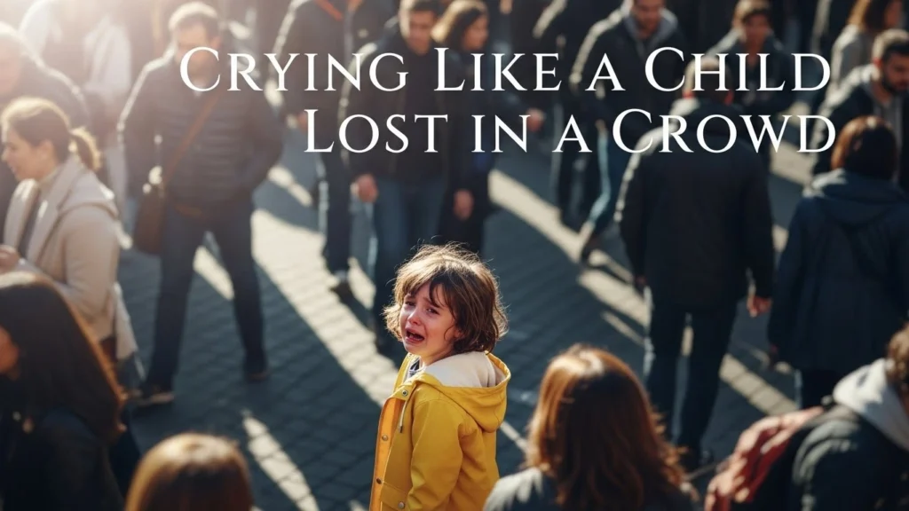 Crying Like a Child Lost in a Crowd