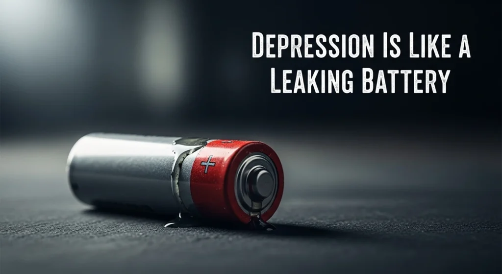 Depression Is Like a Leaking Battery