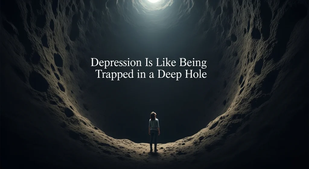 Depression Is Like Being Trapped in a Deep Hole