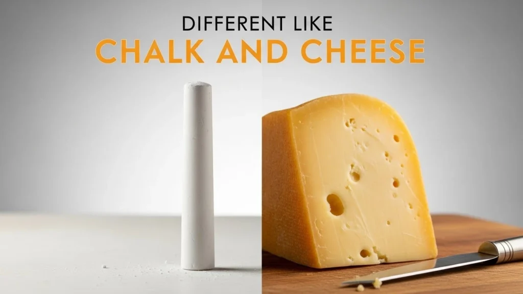 Different Like Chalk and Cheese