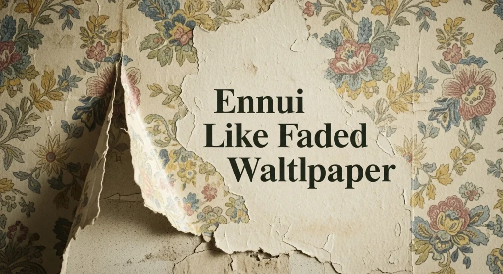 Ennui Like Faded Wallpaper