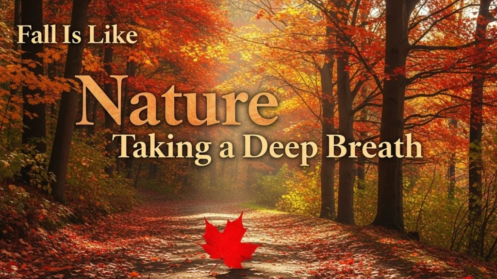 Fall Is Like Nature Taking a Deep Breath