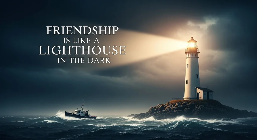 Friendship Is Like a Lighthouse in the Dark