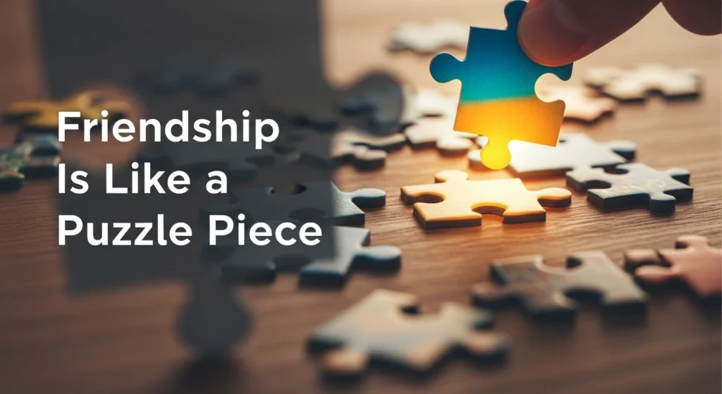 Friendship Is Like a Puzzle Piece
