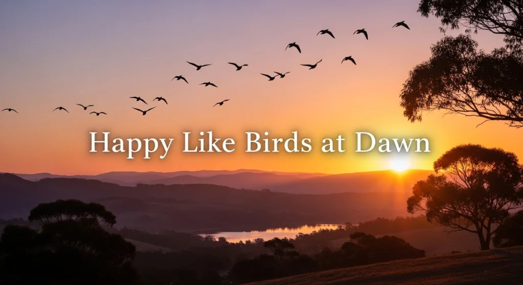 Happy Like Birds at Dawn