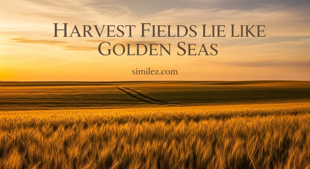 Harvest Fields Lie Like Golden Seas