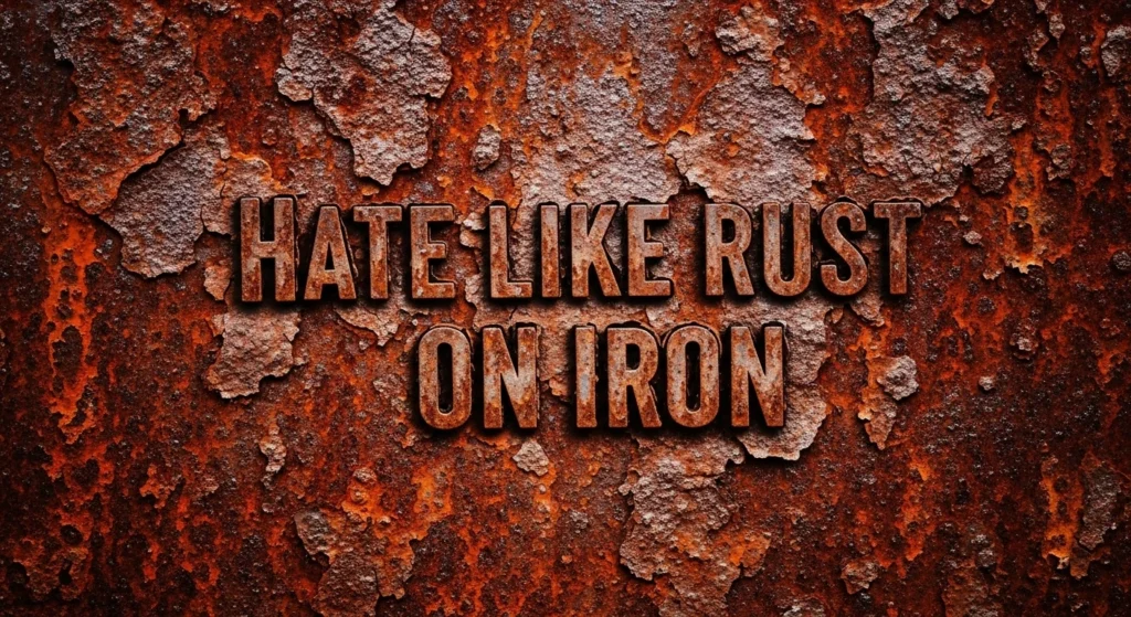 Hate Like Rust on Iron