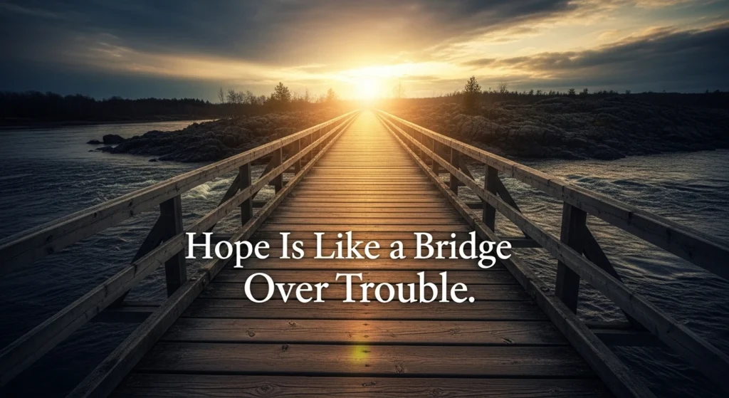 Hope Is Like a Bridge Over Trouble
