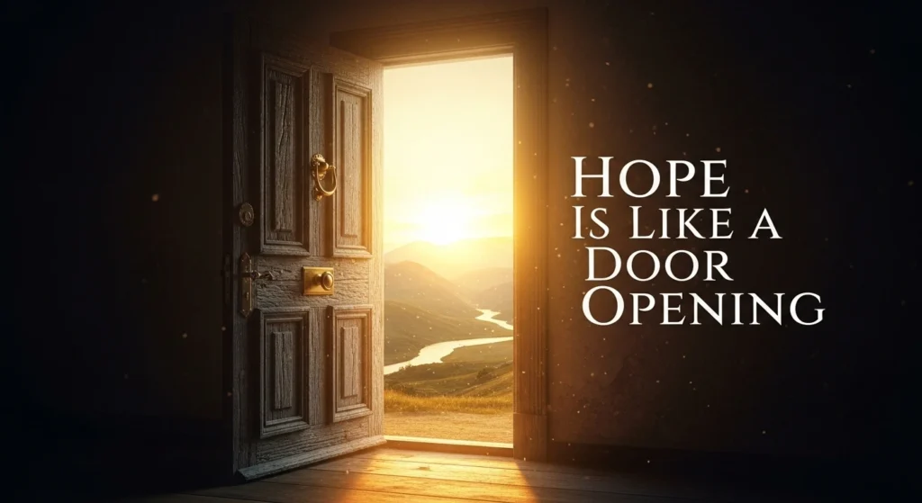 Hope Is Like a Door Opening