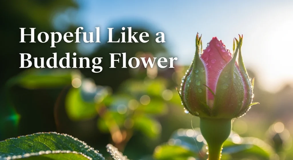 Hopeful Like a Budding Flower