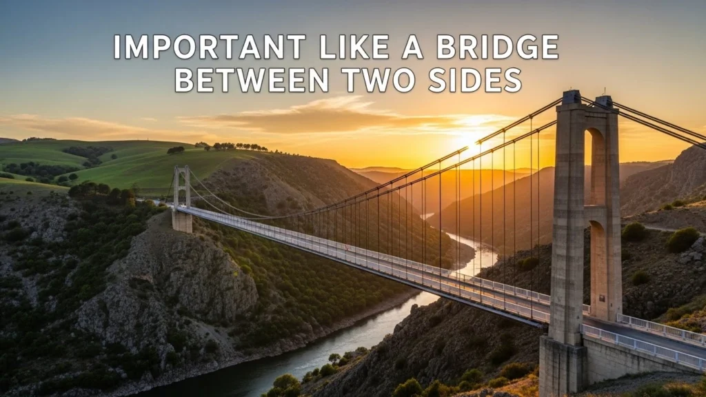 Important Like a Bridge Between Two Sides