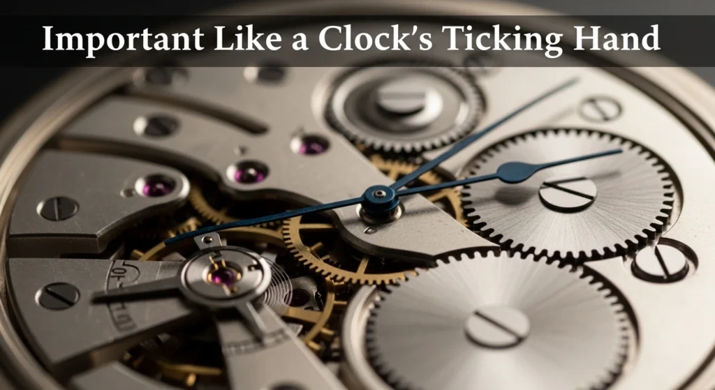 Important Like a Clock’s Ticking Hand