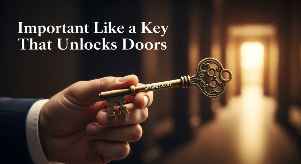 Important Like a Key That Unlocks Doors