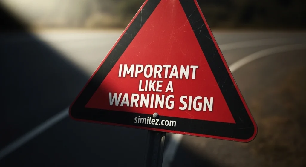 Important Like a Warning Sign