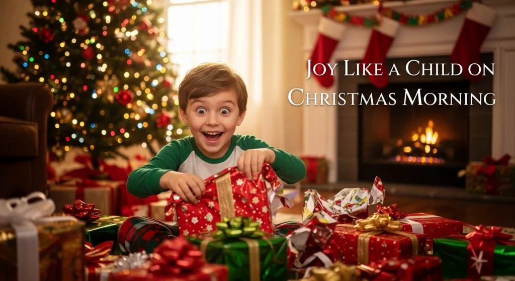 Joy Like a Child on Christmas Morning