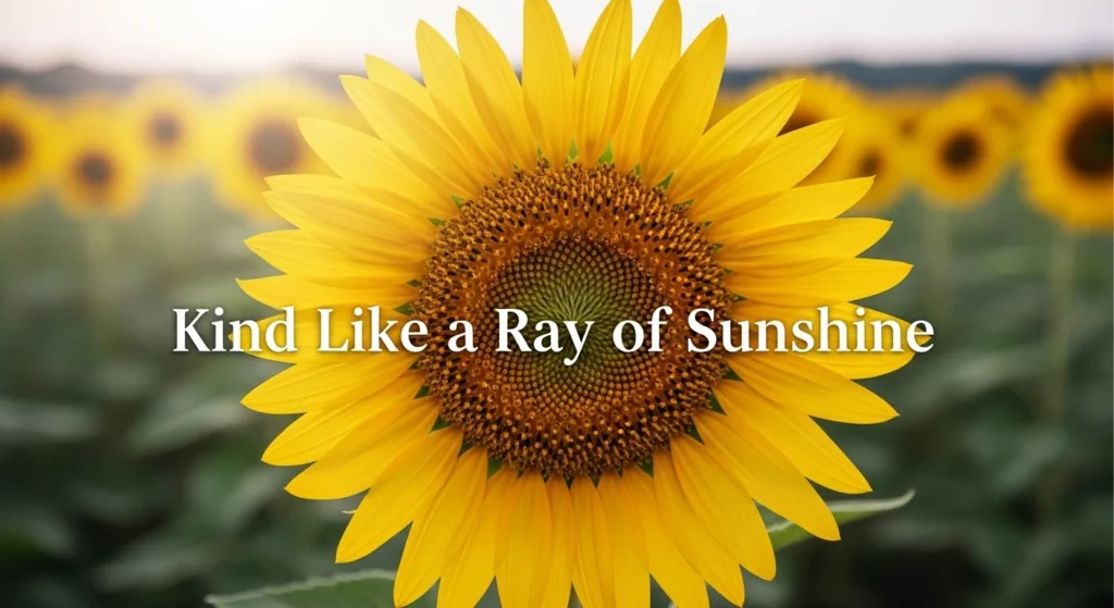 Kind Like a Ray of Sunshine