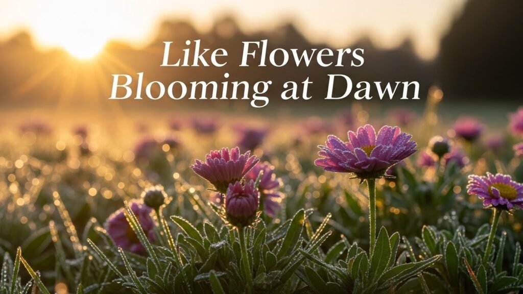 Like Flowers Blooming at Dawn