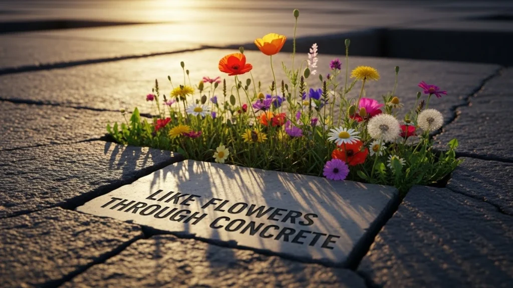 Like Flowers Growing Through Concrete