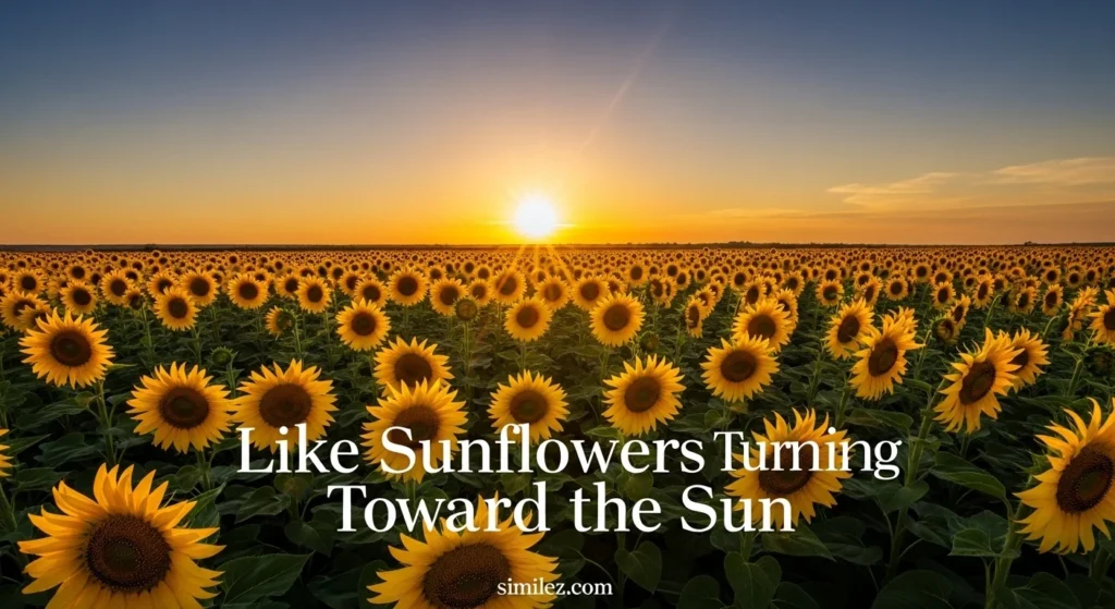 Like Sunflowers Turning Toward the Sun