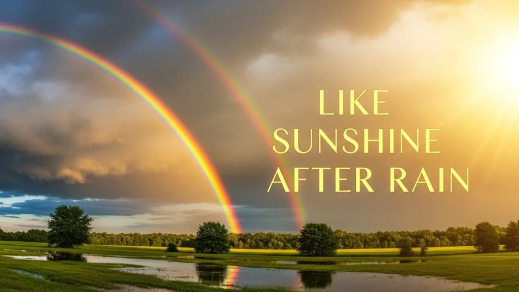 Like Sunshine After Rain