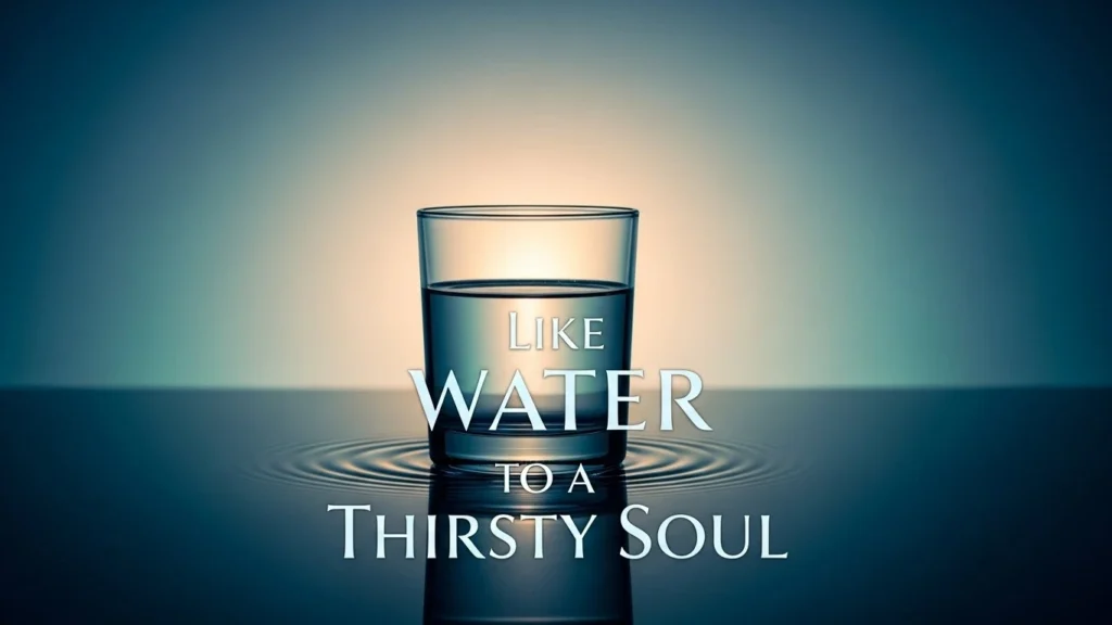 Like Water to a Thirsty Soul