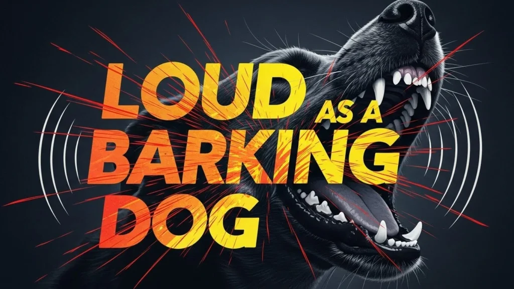 Loud as a Barking Dog