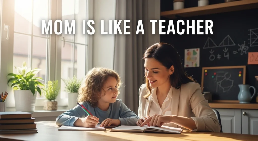 Mom Is Like a Teacher