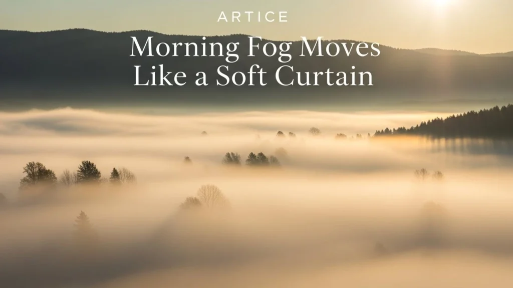 Morning Fog Moves Like a Soft Curtain