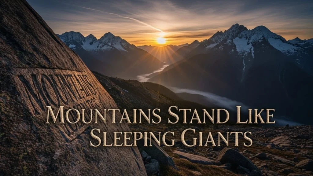 Mountains Stand Like Sleeping Giants