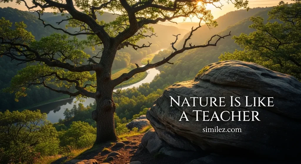 Nature Is Like a Teacher