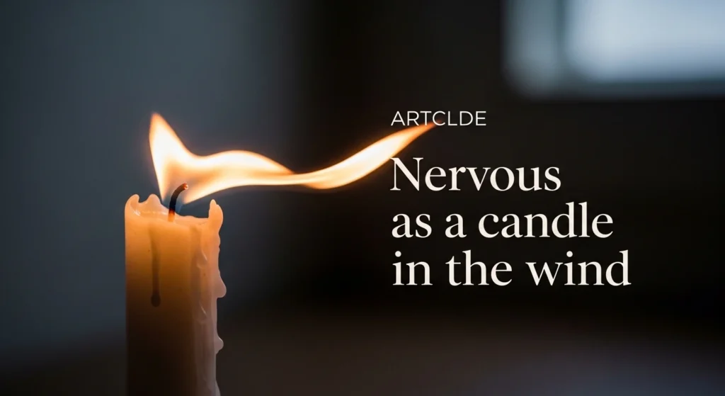 Nervous as a candle in the wind