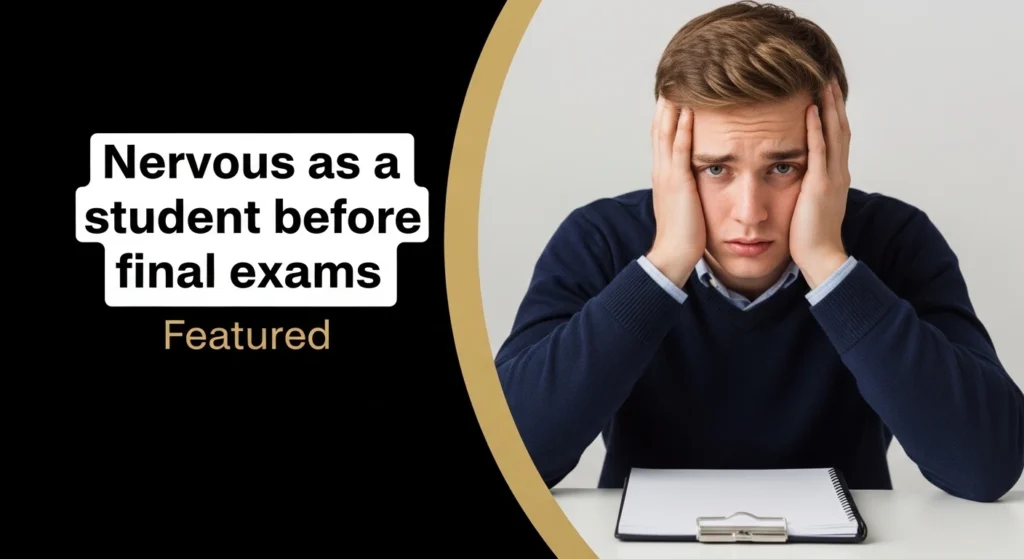 Nervous as a student before final exams
